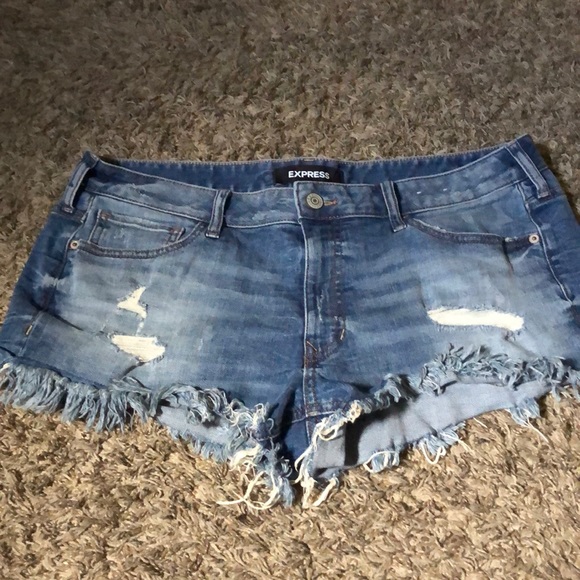 express low rise shorts